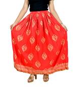 Jaipuri Printed Long royon Skirt