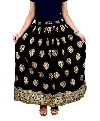 Jaipuri Printed Long royon Skirt 1