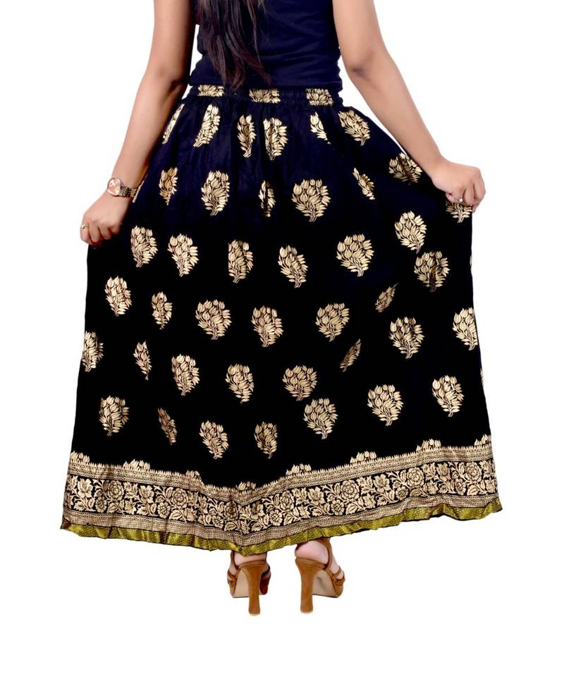 Jaipuri Printed Long royon Skirt