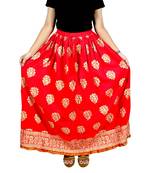 Jaipuri Printed Long royon Skirt