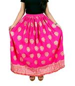 Jaipuri Printed Long royon Skirt