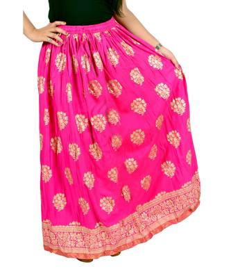 Jaipuri Printed Long royon Skirt 3