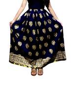 Jaipuri Printed Long royon Skirt