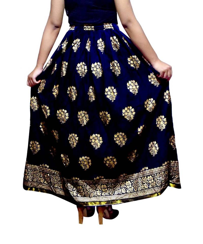 Jaipuri Printed Long royon Skirt