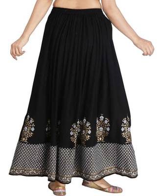 Jaipuri Printed Long royon Skirt 4