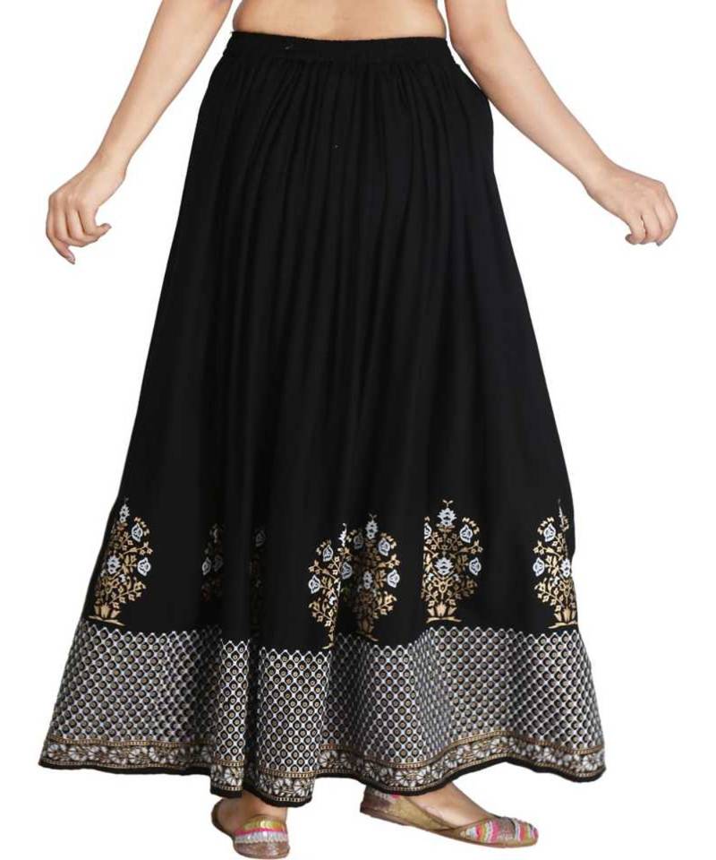 Jaipuri Printed Long royon Skirt