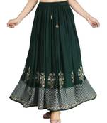 Jaipuri Printed Long royon Skirt