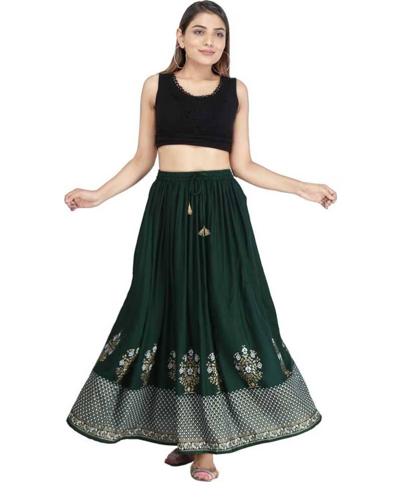 Jaipuri Printed Long royon Skirt