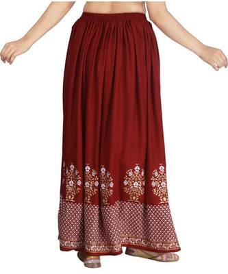 Jaipuri Printed Long royon Skirt 5
