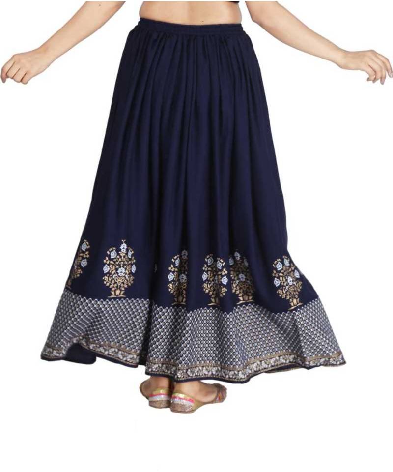 Jaipuri Printed Long royon Skirt