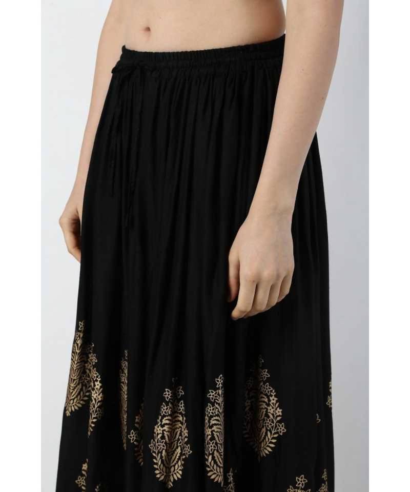 Jaipuri Printed Long royon Skirt