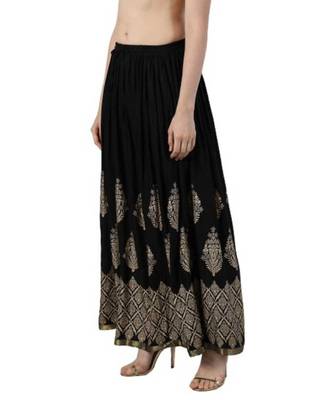 Jaipuri Printed Long royon Skirt 3