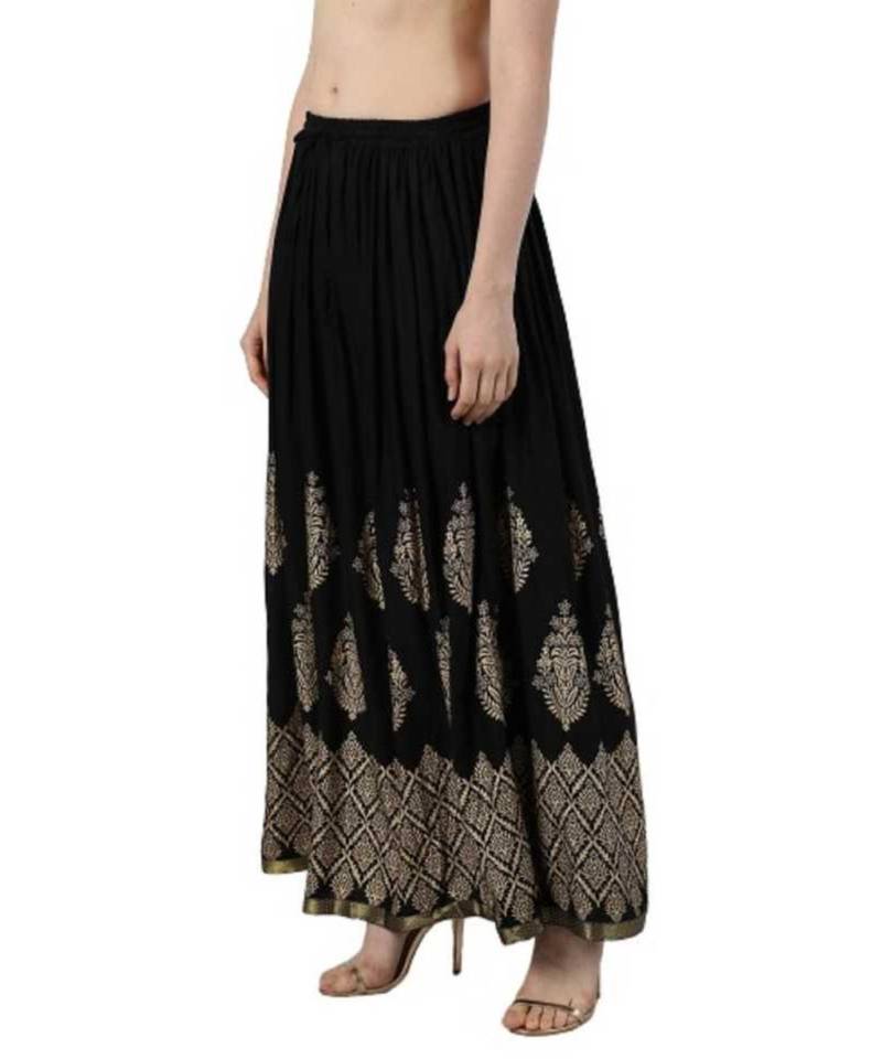 Jaipuri Printed Long royon Skirt
