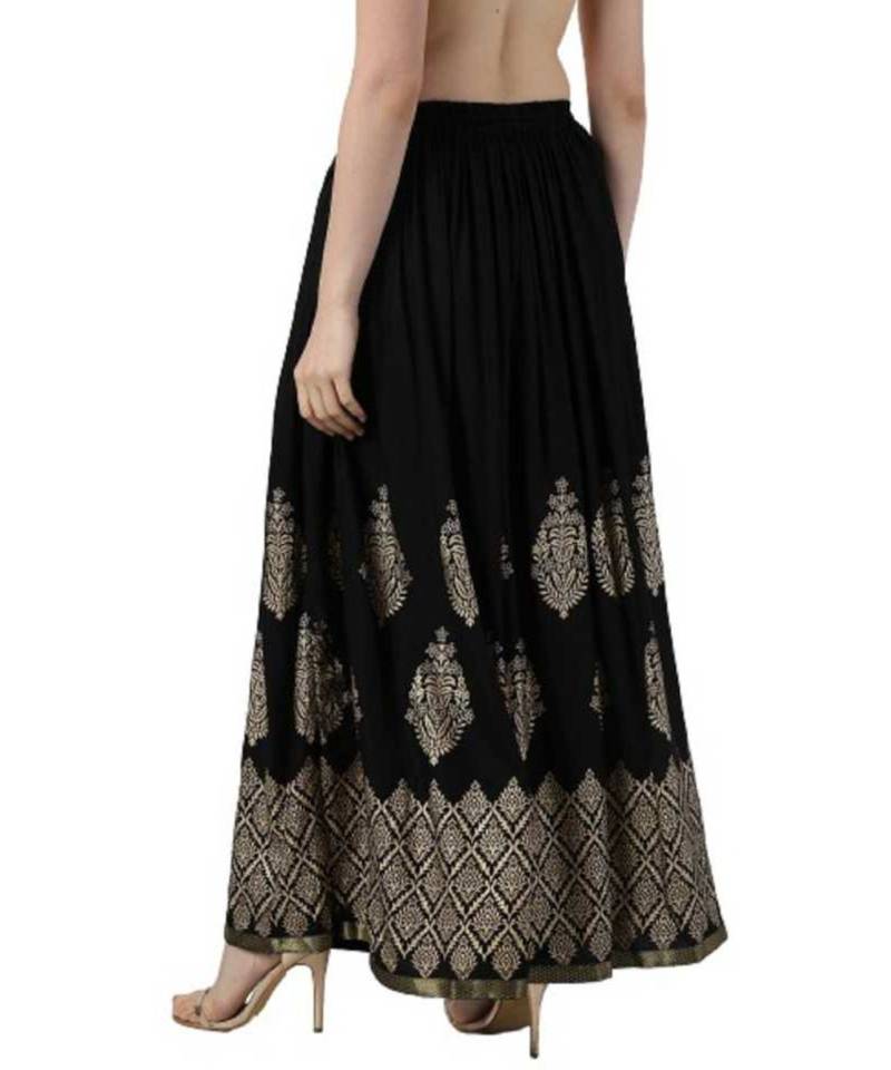 Jaipuri Printed Long royon Skirt