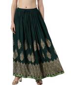 Jaipuri Printed Long royon Skirt