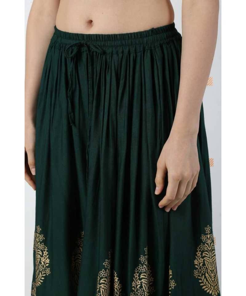 Jaipuri Printed Long royon Skirt