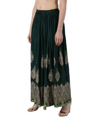 Jaipuri Printed Long royon Skirt 4