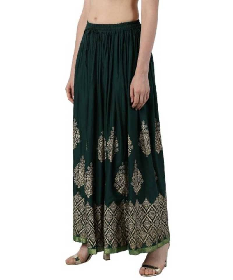 Jaipuri Printed Long royon Skirt