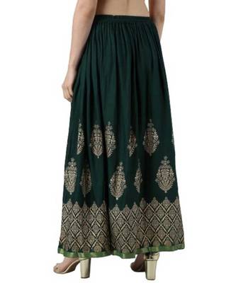 Jaipuri Printed Long royon Skirt 5