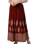 Jaipuri Printed Long royon Skirt