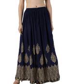 Jaipuri Printed Long royon Skirt