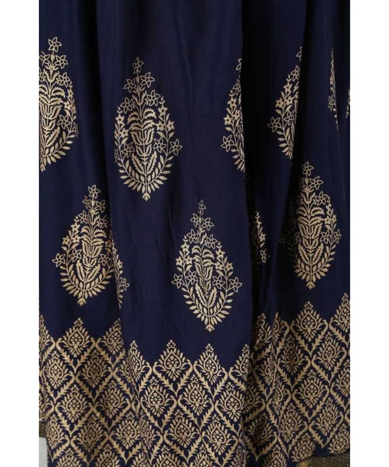 Jaipuri Printed Long royon Skirt