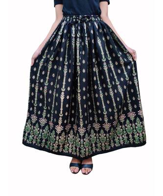 Jaipuri Printed Long royon Skirt 1