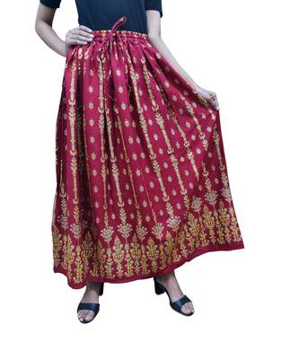 Jaipuri Printed Long royon Skirt 3