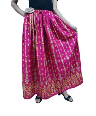 Jaipuri Printed Long royon Skirt 3