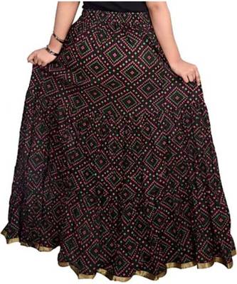 Jaipuri Printed Long royon Skirt 1