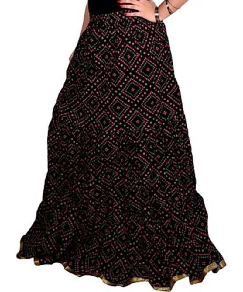 Jaipuri Printed Long royon Skirt