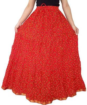 Jaipuri Printed Long royon Skirt 1
