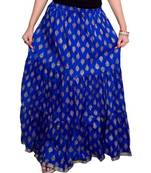 Jaipuri Printed Long royon Skirt