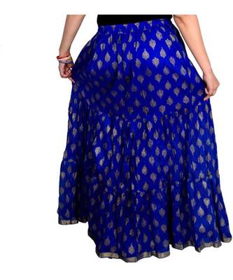 Jaipuri Printed Long royon Skirt 2
