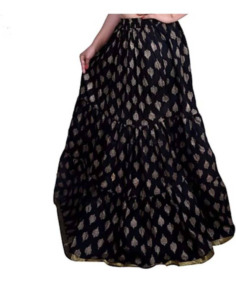 Jaipuri Printed Long royon Skirt