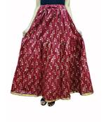 Jaipuri Printed Long royon Skirt
