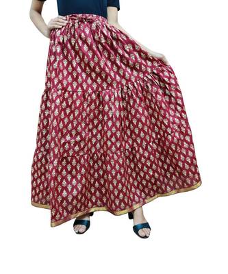 Jaipuri Printed Long royon Skirt 3