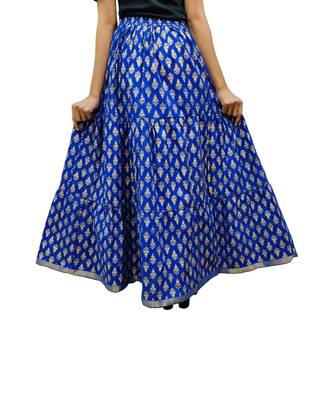 Jaipuri Printed Long royon Skirt 3