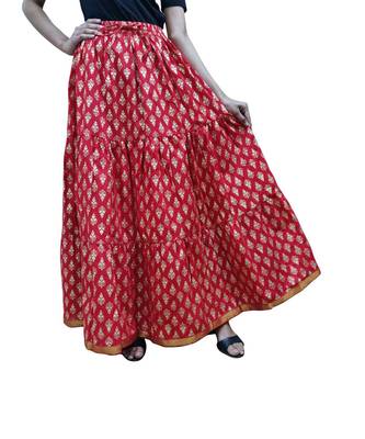 Jaipuri Printed Long royon Skirt 3