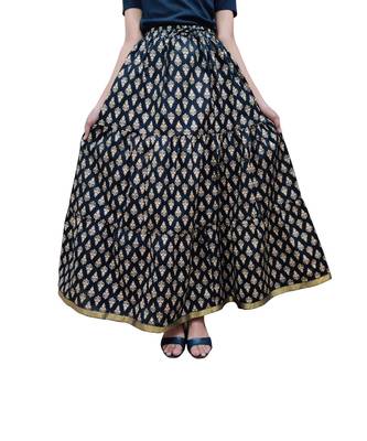 Jaipuri Printed Long royon Skirt 1