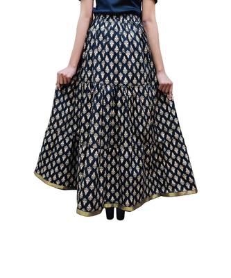 Jaipuri Printed Long royon Skirt 3