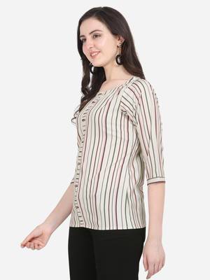 Multicolor printed crepe crop-tops 5