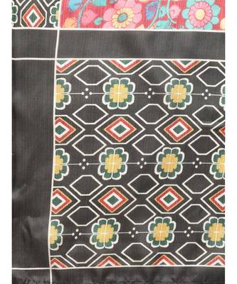 Yellow solid kurta set with digital printed dupatta 5