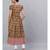 Mustard & Maroon Kalamkari Floral Printed High Silt Anarkali
