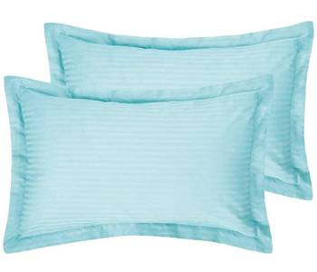 Cotton Satin Stripe 210 Tc Single Bedsheet with 1Pc Pillow Cover 3