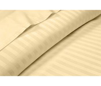 Cotton Satin Stripe 210 Tc Single Bedsheet with 1Pc Pillow Cover 2