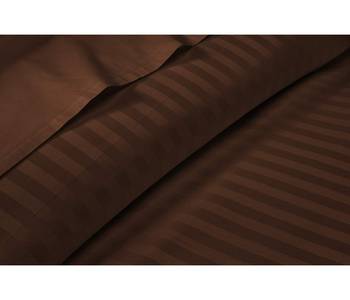 Cotton Satin Stripe 210 Tc Super King Bedsheet with 2Pc Pillow Cover 274 cm X274 cm 2