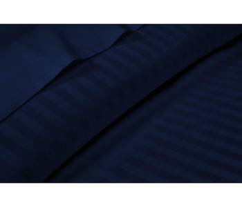Cotton Satin Stripe 210 Tc Super King Bedsheet with 2Pc Pillow Cover 274 cm X274 cm 2