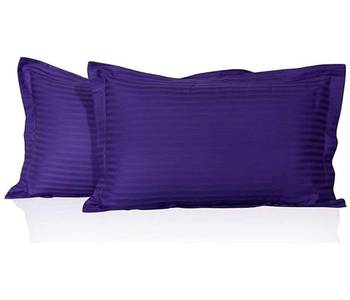 Cotton Satin Stripe 210 Tc Super King Bedsheet with 2Pc Pillow Cover 274 cm X274 cm 3