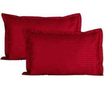 Cotton Satin Stripe 210 Tc Super King Bedsheet with 2Pc Pillow Cover 274 cm X274 cm 3